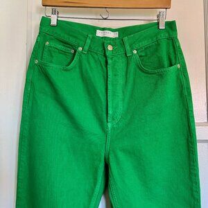 Vibrant green Top Shop kort jeans size 30